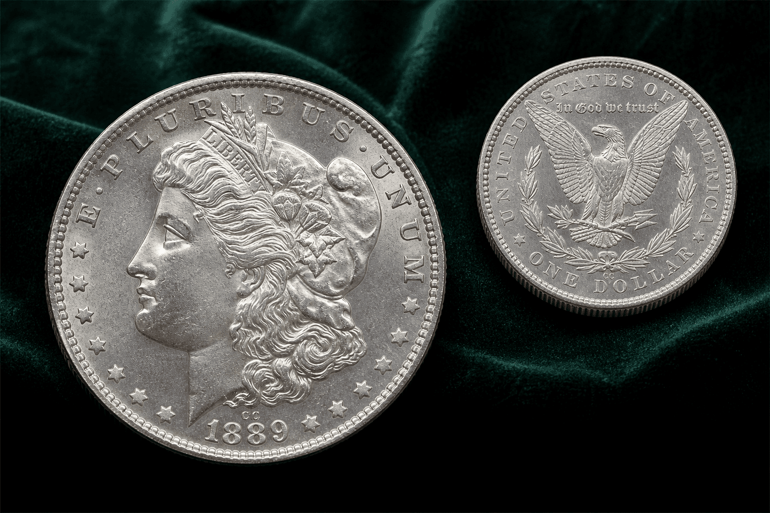 1889-CC Morgan Silver Dollar